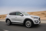 2020 Hyundai Tucson in Silver - Driving Front Right Three-quarter View